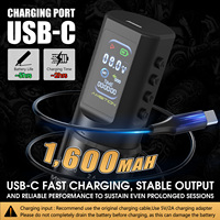 Mesin Tato Nirkabel Profesional Ambition C2 1600mAh Motor Tanpa Inti 2.0-4.2mm 7 Tingkat Panjang Stroke yang Dapat Disesuaikan untuk Seni Tubuh