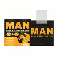 WELLBODY OEM Film Oral Dissoluble pour Hommes, Absorption Rapide, Bandelette Orale Fine, Anti-Fatigue, Régulation Immunitaire, 30 Bandelettes, Complément Alimentaire