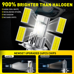 AUXITO H4 H11 H8 H9 LED Headlight Bulbs 20W 2500LM White <b>Light</b> Replace HID Direct-<b>plug</b> Double 1:1 HID Headlight Bulbs - Product Image 2
