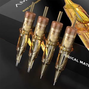 Agujas de cartucho de tatuaje curvo Magnum Shader delineador redondo profesional <span class=keywords><strong>RL</strong></span> RS RM desechables con membrana para tatuadores - Product Image 2