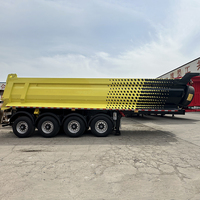 Semi-remorques à benne arrière de 30 mètres cubes pour le transport de pierres, de charbons et de graviers