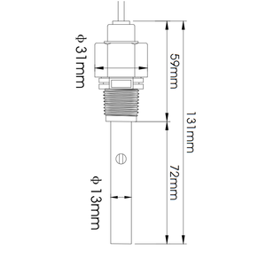 4-20mA Salzgehalt RS485 TDS-Sensor 2-polige Leitfähig keits-/Widerstands elektroden Online-Überwachung der digitalen Widerstands sonde - Product Image 2