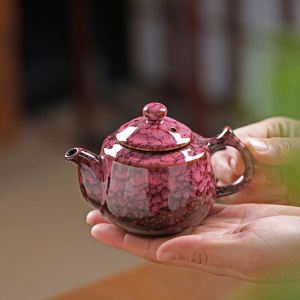 Tetera de Cerámica Esmaltada Tianmu con Asa, Tetera Doméstica con Filtro, Capacidad de 250 ml, Tetera de Porcelana - Product Image 4
