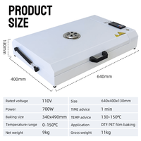 Four DTF portable Baiyin format A3 (30 cm) pour séchage de films DTF, idéal pour imprimantes DTF pour petites entreprises