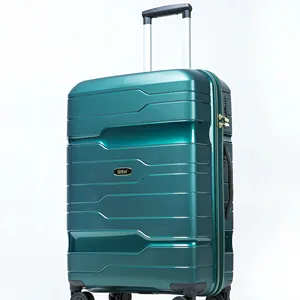 Bagaglio all'ingrosso supporto personalizzato PP trolley valigia con spinner ruote cina fornitore di bagagli per viaggi espandibili