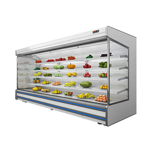 Présentoir de stockage de supermarché pour fruits/légumes/lait, <span class=keywords><strong>rideau</strong></span> d'air refroidisseur de type ouvert, <span class=keywords><strong>armoire</strong></span> congélateur - Product Image 2