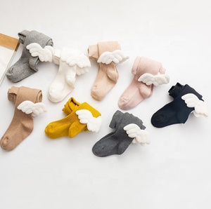 Mallas de primavera y verano para niñas, color caramelo, finas, baratas, de algodón peinado, medias con alas de <span class=keywords><strong>Ángel</strong></span> para niños, pantimedias blancas para niñas - Product Image 2