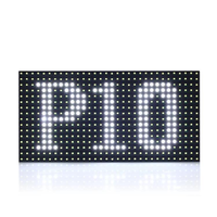 Modul Layar LED DIP P10 Luar Ruangan Berkualitas Tinggi IP65 Tahan Air 5000cd Refresh Rate Tinggi Merah Biru Hijau Kuning Putih