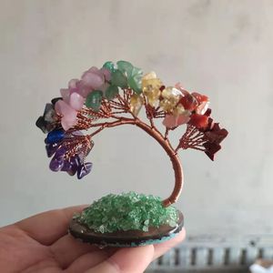 <b>Crystal</b> <b>Tree</b> Ornament With Colorful <b>Crystal</b> Chips For Home Decoration Free Form Design - Product Image 1