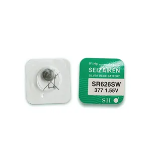 SR626SW 1.55V 377 Baterai Sel Tombol Oksida Perak untuk Jam Seiko