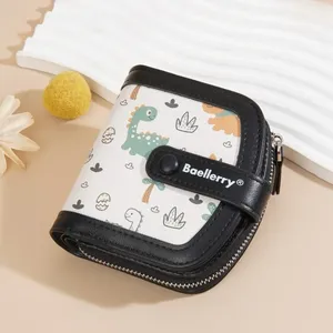 Mignon dames portefeuille avec fermeture éclair <span class=keywords><strong>petit</strong></span> PU doublé <span class=keywords><strong>porte</strong></span>-monnaie <span class=keywords><strong>porte</strong></span>-cartes portefeuille pour femmes avec espace pour l'argent cartes de crédit pour les filles - Product Image 2