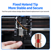 Kit Hotend à Démontage Rapide pour Imprimante 3D, en Laiton, Buse en Acier Trempé, Bloc Chauffant Céramique 320°C, Pré-assemblé, Compatible Anycubic - Vente en Gros