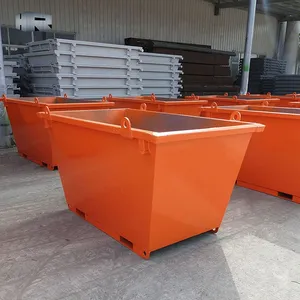 1.5m recycling crane trash skip skip trailer skip bins