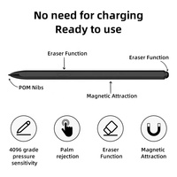 Nuevo Lápiz Óptico Note con 4096 Niveles de Sensibilidad a la Presión y Función Anti-Toque Falso para Samsung Stylus Tab, Lápiz Electromagnético de Aluminio