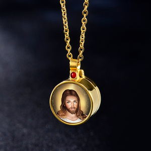 Colgante de caja abierta multicolor, collar de medallón flotante redondo de acero inoxidable flotante, venta al por mayor, fábrica de alta calidad - Product Image 3