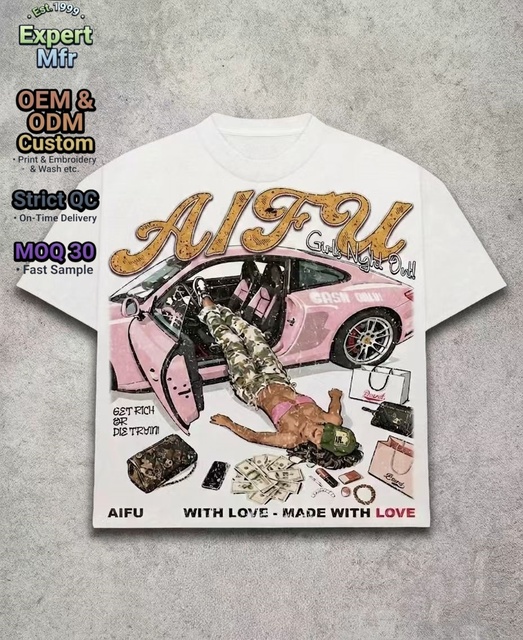 Heavyweight Streetwear Oversized Graphic T Shirt Mens Y2K Vintage Wash Drop Shoulder Retro Cotton Distressed Hip Hop Graphic Tee