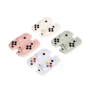 2024 New Best Sale Baby Gift Juguetes Bebe Silicone Teething Toys Crochet Rattle Tv Remote Control Teether For Babies