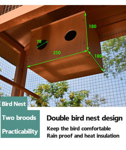 Aviario <span class=keywords><strong>de</strong></span> jaulas <span class=keywords><strong>de</strong></span> <span class=keywords><strong>madera</strong></span> <span class=keywords><strong>para</strong></span> pájaros y loros cacatúas Canarias <span class=keywords><strong>de</strong></span> viaje grandes personalizadas <span class=keywords><strong>de</strong></span> fábrica a la venta - Product Image 3