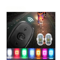 Lumière clignotante LED rechargeable par USB pour vélo, avec télécommande, accessoires de sécurité