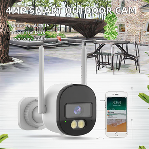 4MP Thông Minh Ngoài Trời HD CCTV Camera Không Thấm Nước An Ninh Nhà Tầm Nhìn Ban Đêm Hai-Cách Âm Thanh Được Xây Dựng Trong Còi Báo Động Đám Mây Wifi <span class=keywords><strong>CCD</strong></span> IP - Product Image 3