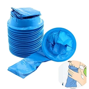Blue Waste Disposal Bags medizinische Einweg-Erbrochene Taschen mit Spender Kleiderbügel Für Reise krankheit - Product Image 1