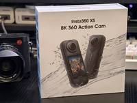Caméra d'action 360° Insta360 X5 pour moto, étanche, 8K, robuste, avec objectif remplaçable, audio, perche à selfie, écran tactile 2,0 pouces, vision nocturne