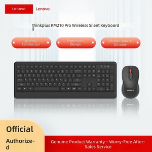 Clavier et <span class=keywords><strong>souris</strong></span> sans fil programmables Thinkplus Anti-Fall KM210pro, combo 104 touches, usage professionnel, ergonomique, en stock - Product Image 6