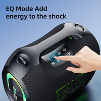 ZEALOT ZE01 120W Speaker LED RGB Tahan Air untuk Luar Ruangan Bertenaga Baterai dengan Input AUX