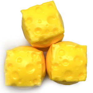 TPR Yellow Cheese Shape Soft <b>Squeeze</b> Stress <b>Ball</b> for Desktop Anxiety Relief Office Decor Kids and Adults Promotional Gift - Product Image 3
