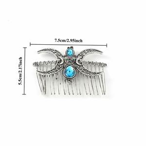 Peignes à cheveux pour femmes de style punk, nordique, viking, rétro, en alliage, 7,5 cm, pinces à cheveux, accessoires - Product Image 2