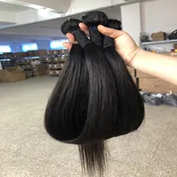 Cabelo cru alinhado de cutícula, 8a10a 12a grau de cabelo humano feixes vendedores, cabelo brasileiro não processado virgem por atacado