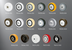 Armoire à outils moyenne fabriquée en Chine, laque blanche et noire, roulettes à double roulement en PP de 3, 4 et 5 pouces - Product Image 6