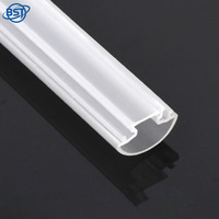 Tube diffuseur linéaire en polycarbonate OEM/ODM, blanc laiteux, coextrudé, pour éclairage, abat-jour, découpe sur mesure, pour maison et hôtel, LED