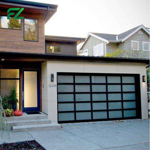 <span class=keywords><strong>Porte</strong></span> <span class=keywords><strong>de</strong></span> <span class=keywords><strong>garage</strong></span> en verre <span class=keywords><strong>de</strong></span> style moderne avec télécommande et cadre en aluminium <span class=keywords><strong>automatique</strong></span> pour usage résidentiel - Product Image 5