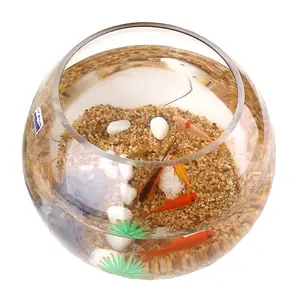 15cm/20cm/25cm/30cm/40cm/45cm all'ingrosso trasparente a forma di palla rotonda fiore ciotola di vetro vaso serbatoio di pesce - Product Image 1
