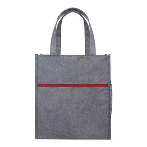 Oukchi Business <b>Document</b> <b>Bag</b> Oxford Cloth Zipper Gray Multi Layered Waterproof Portable Office Use - Product Image 1