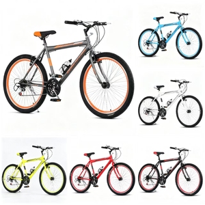 Bicicleta de Montaña de 26 Pulgadas y 21 Velocidades, de Acero con Alto Contenido de Carbono, Ligera, para Adolescentes, Estudiantes, Viajes al Aire Libre - Product Image 2