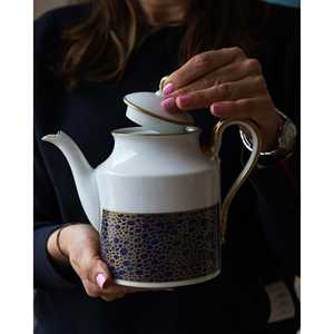 Ensemble complet de café Richard Ginori 12 pièces, style Empire, décoration paon, capacité 600 ml, idéal pour les fêtes et les hôtels - Product Image 6