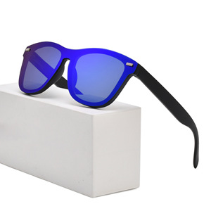 Sunglasses <b>Rectangle</b> Full Rim <b>Mirror</b> Lenses TR90 Frame Unisex Outdoor Sports 100% UV Protection Adult - Product Image 2