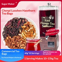 Sachets de thé aux agrumes, roselle et hawthorn pour le service du thé de l'après-midi – Infusion de fruits et herbes pour usage commercial