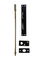 Loquet de porte à levier traditionnel en laiton massif, à installation facile, avec tige de 10 ou 12 pouces, vente en gros