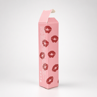 Boîte d'emballage de luxe pour gloss à lèvres avec logo personnalisé, écologique, certifiée FSC, boîte pliante pour cosmétiques et maquillage, pour rouge à lèvres, petite entreprise