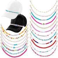 Lot de 20 épingles décoratives détachables en métal pour chapeaux de camionneurs et chapeaux pour femmes, accessoires de chaîne DIY