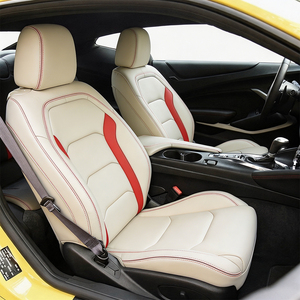 Housses de siège auto personnalisées pour Chevrolet <span class=keywords><strong>Camaro</strong></span> 2010-2015, cuir écologique, imperméable, résistant à l'usure, OEM - Product Image 1