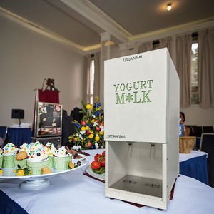 상업용 10L BIB 가방 요구르트 디스펜서 스테인레스 스틸 전기 냉동 식품 등급 디스펜서 2 * 10L - Product Image 4