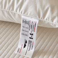 Oreiller en duvet de canard blanc de qualité supérieure, doux, personnalisé avec logo, taille Queen ou King, pour l'hôtellerie et les fournitures de chambre d'hôtes