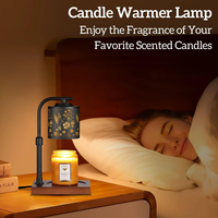 Lampe chauffe-bougie électrique à hauteur réglable et intensité variable pour bougies en pot, idéale pour la décoration de maison neuve et les cadeaux d'anniversaire