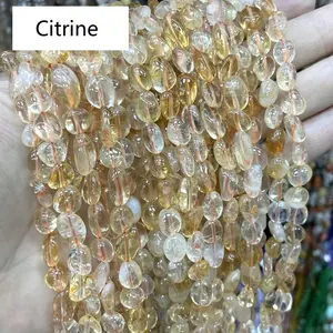 Diverses perles irrégulières de Cirtine/Apatite/opale rose/jade autrichien/Citrine de citron en vrac pour la fabrication de colliers et de bracelets