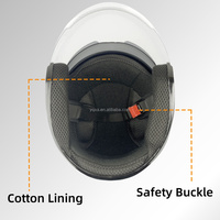 Nouveaux casques de moto personnalisés unisexes pour adultes, casque demi-visage pour femmes, casque de moto pas cher, fabrication de moto