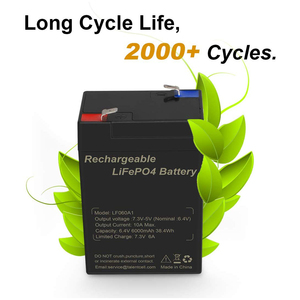 6000サイクル 6V 6Ah リチウム LiFePO4 バッテリー 6V 充電式交換用バッテリー パワーホイール/非常灯用 - Product Image 3